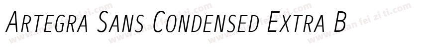 Artegra Sans Condensed Extra Bold I字体转换
